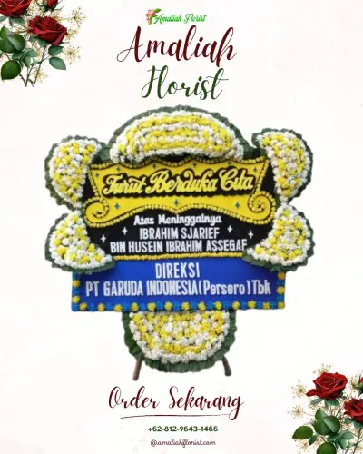 Papan Bunga Duka di Harjawana